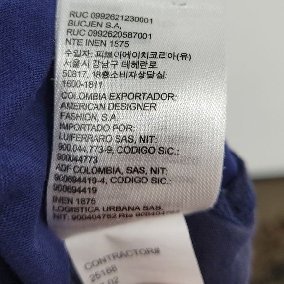 Calvin klein Jeans Womens Two Tone Blue Tank Top Size L - Picture 11 of 14